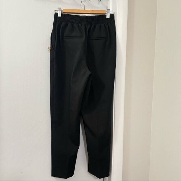 Zara Black BUTTONED STRAIGHT LEG PANTS Size Small - Picture 12 of 12